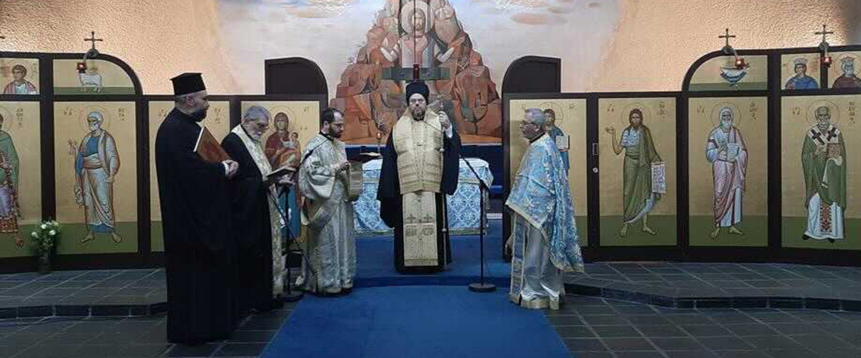 Τρισάγιο στον Ναό του Αποστόλου Παύλου στο Σαμπεζύ για τους Γέροντα Νικαίας Κωνσταντίνο και Νικόλαο Μαγγίνα