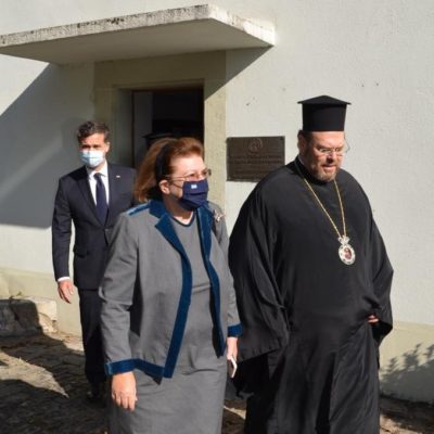 Η Υπουργός Πολιτισμού της Ελλάδος στο Ορθόδοξο Κέντρο του Οικομενικού Πατριαρχείου στο Σαμπεζύ